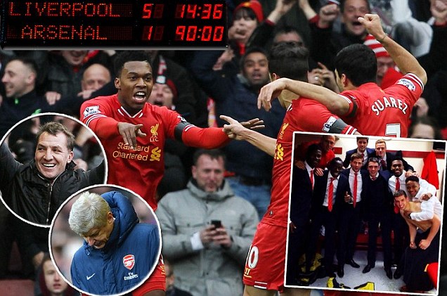 Liverpool Bantai Pimpinan Klasemen, Arsenal 5-1 